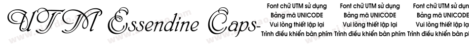 UTM Essendine Caps字体转换
